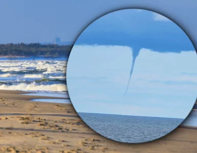 Miniatura: Rzadkie zjawisko nad Bałtykiem. Trąby...