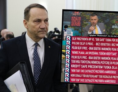 Miniatura: Sikorski zobaczył to na TV Republika i nie...