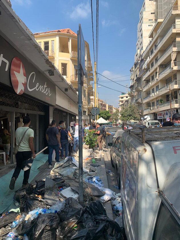 Bejrut po eksplozji 