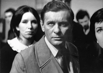 Kadr z filmu „Życie raz jeszcze” 1964. Kadr z filmu „Życie raz jeszcze” w reżyserii Janusza Morgensterna, n/z Tadeusz Łomnicki.