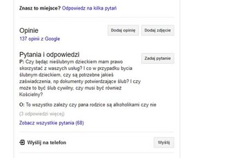 Strona Google Willa Karpatia