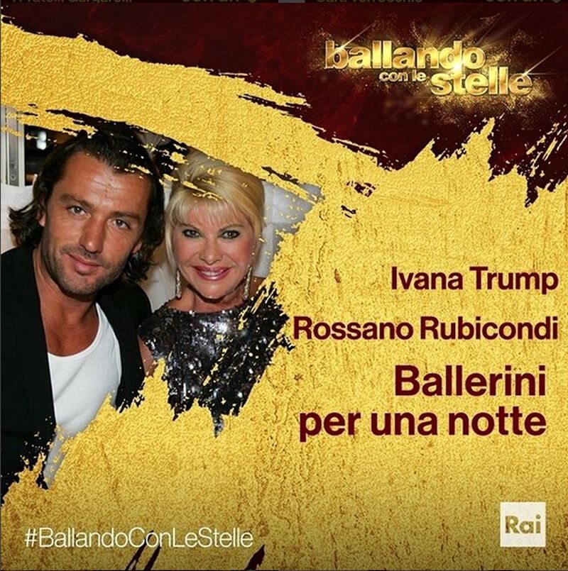 Rossano Rubicondi i Ivana Trump we włoskiej edycji "Tańca z Gwiazdami" 