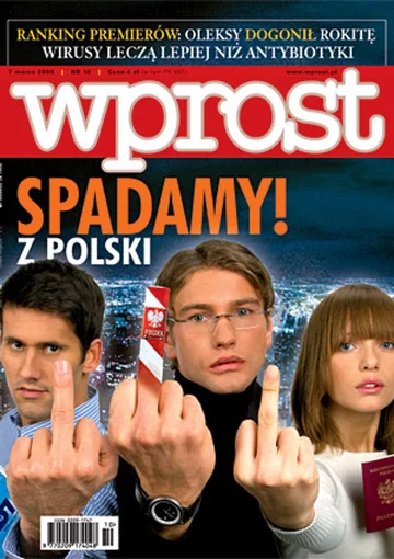 Okładka tygodnika Wprost nr 10/2004 (1110)