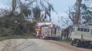 Zniszczenia po cyklonie Gita 