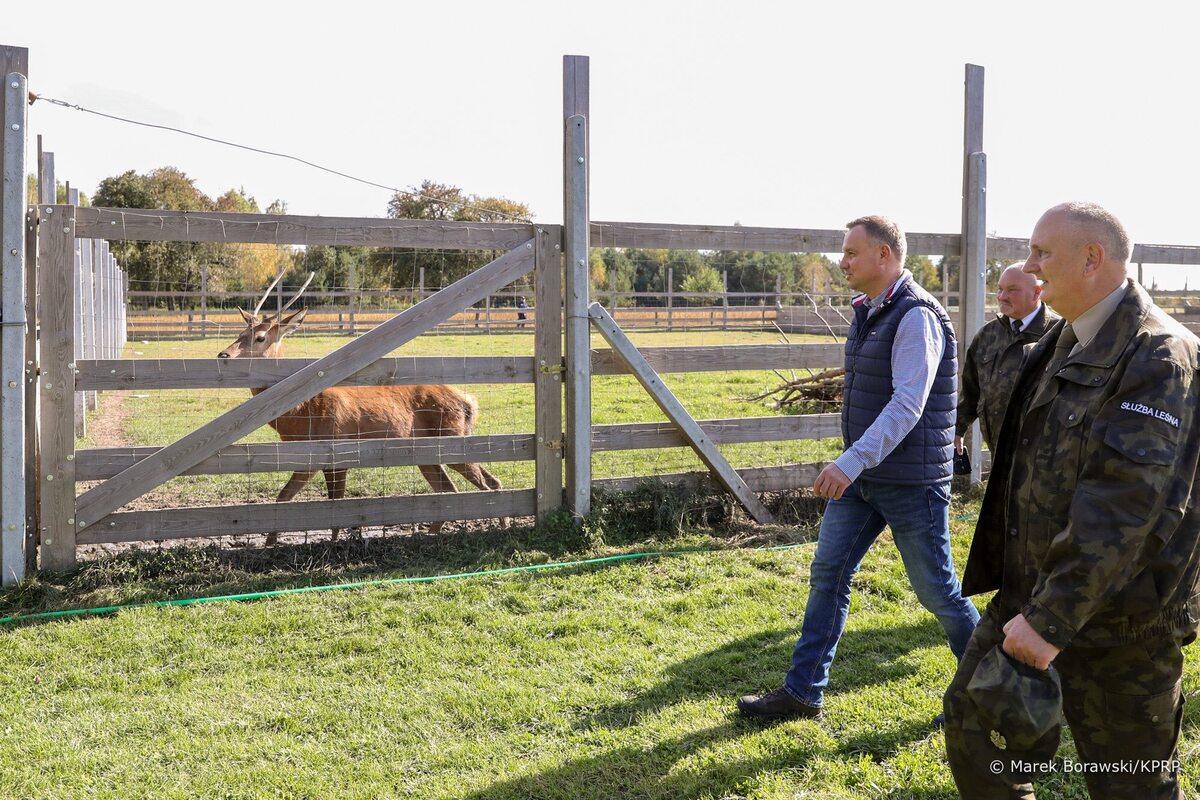 Andrzej Duda w Leśnym Ośrodku Rehabilitacji Zwierząt 