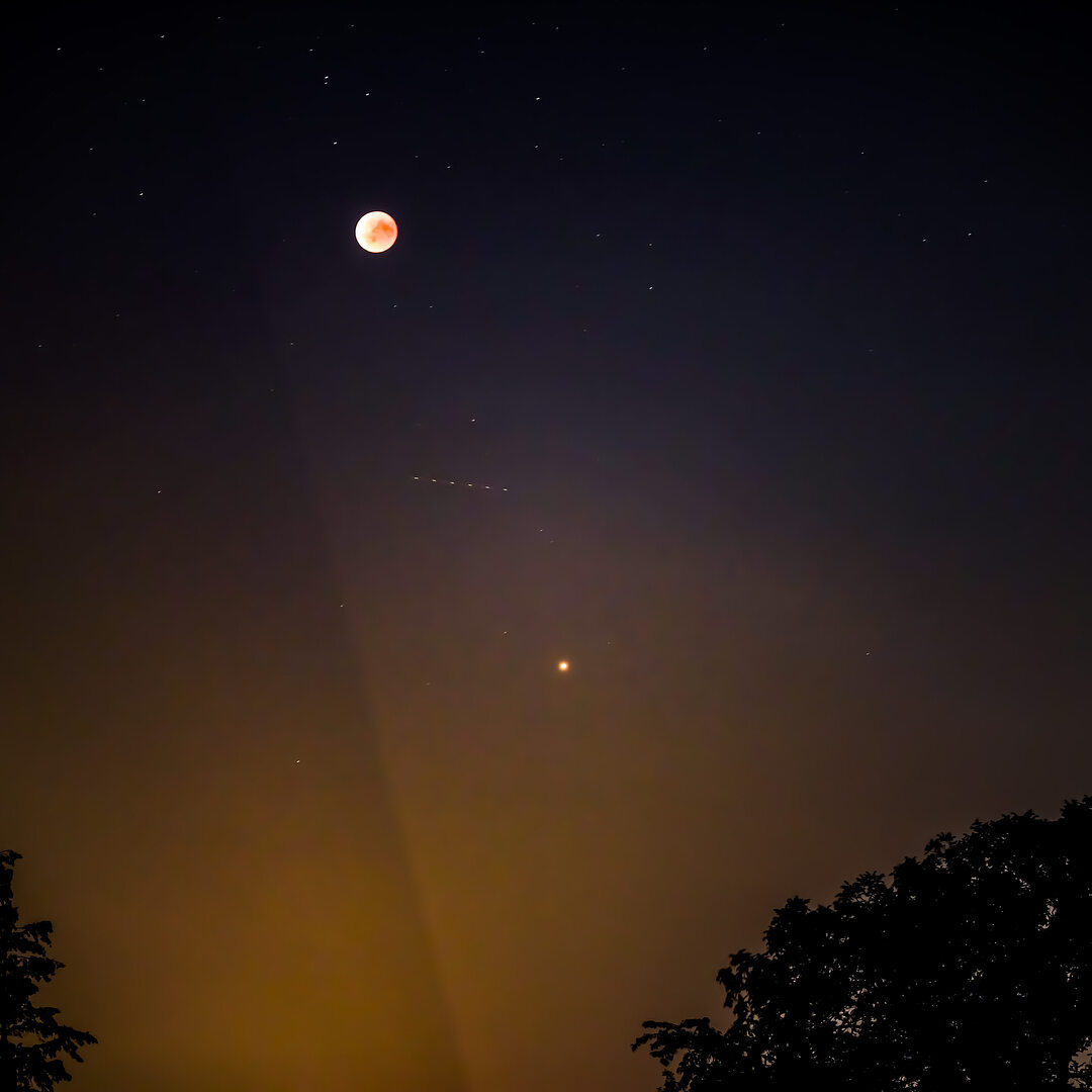 Zaćmienie Księżyca, Bretten, Niemcy 