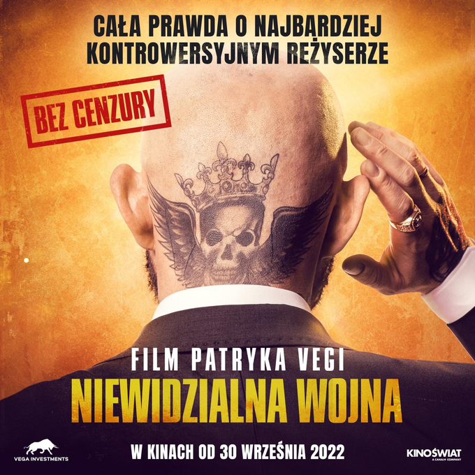 Plakat do filmu „Niewidzialna wojna” Patryka Vegi