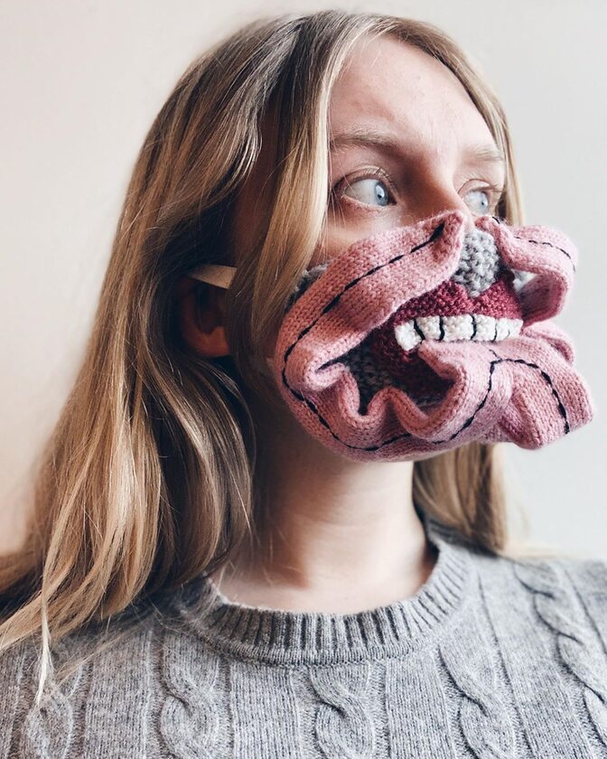 Maski zrobione przez Ýrúrarí Jóhannsdóttir 
