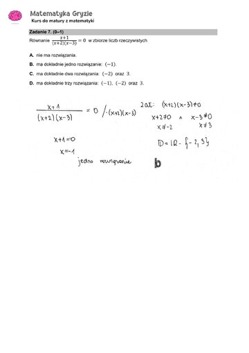 Zadanie 7&nbsp;&ndash; Matura 2024. Matematyka &mdash; poziom podstawowy, Formuła 2015 &mdash; arkusze z&nbsp;odpowiedziami
