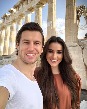 Grzegorz Krychowiak i Celia Jaunat 