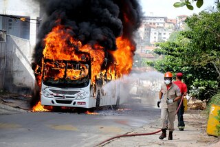 Pożar autobusu