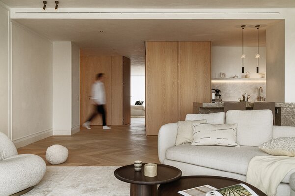 Miniatura: Elegancki apartament w Krakowie, projekt...
