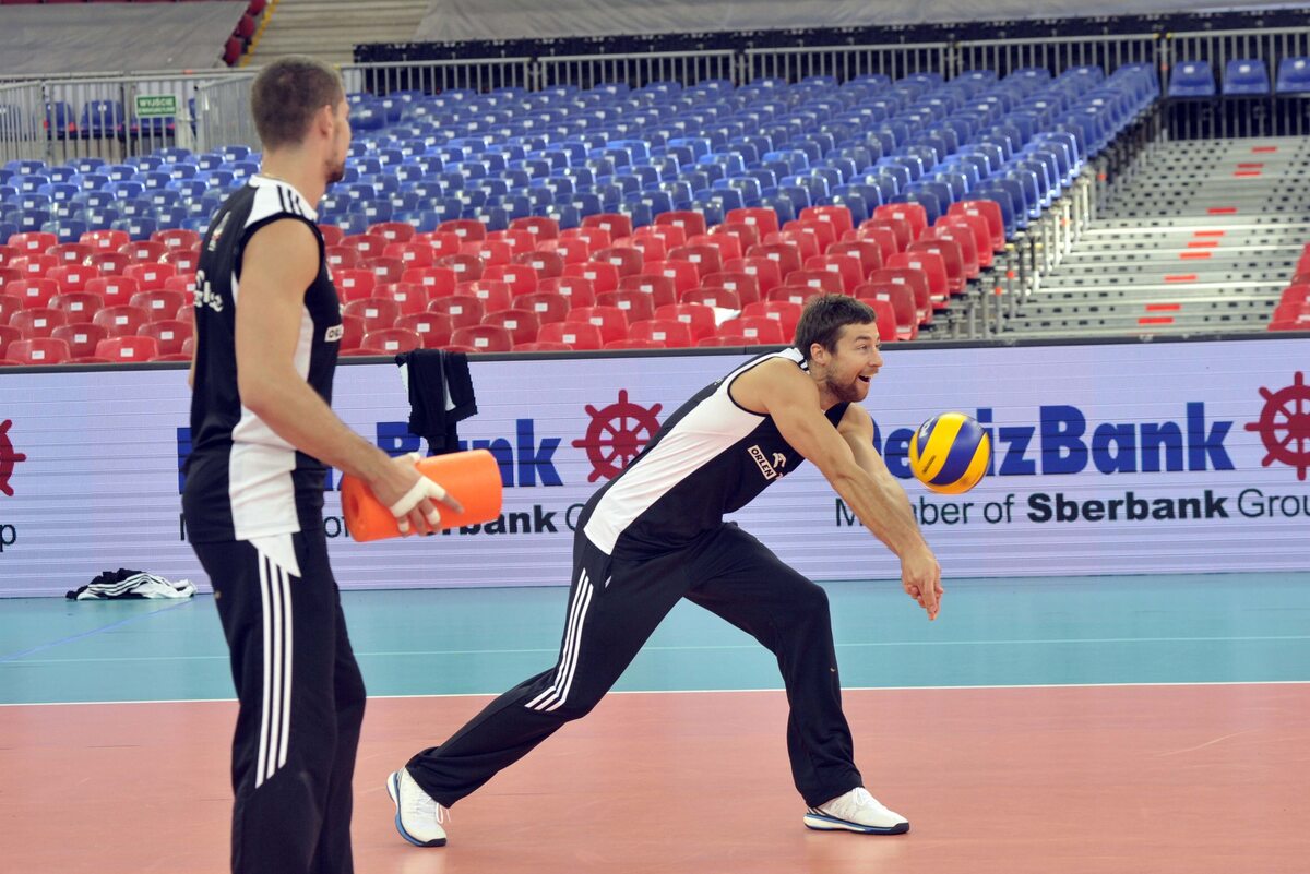 Trening Polaków przed meczem z Serbią 