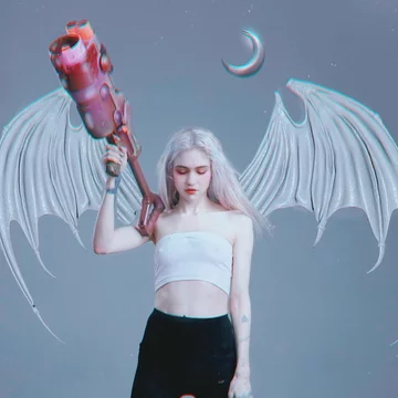 Grimes jako MISS ANTHROPOCENE 