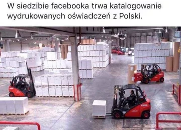 Mem zainspirowany nowym facebookowym łańcuszkiem 