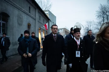 Premier Mateusz Morawiecki podczas obchodów 37. rocznicy pacyfikacji kopalni „Wujek” 