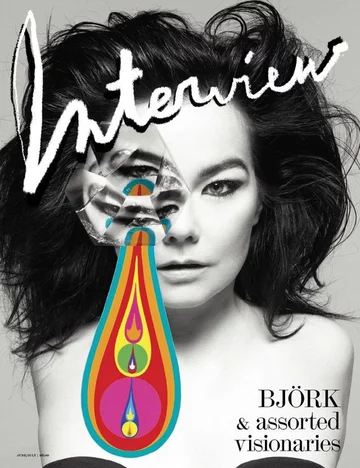 Bjork na okładce magazynu "Interview" 