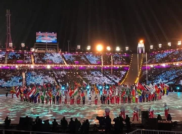 Defilada sportowców na zakończenie igrzysk 