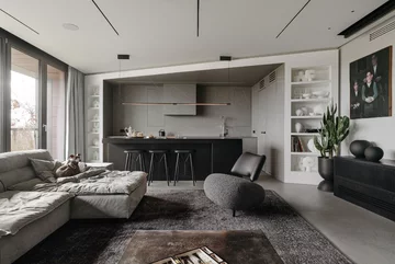 Nowoczesny apartament w Bydgoszczy, projekt CXA 