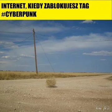 Mem po premierze Cyberpunka 2077 