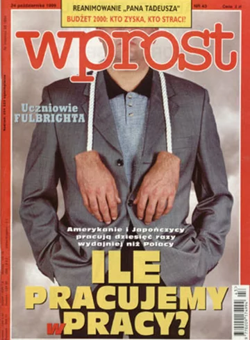 Okładka tygodnika Wprost nr 43/1999 (882)