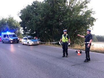 Wypadek motocyklisty niedaleko Słupska