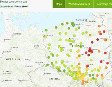 Miniatura: Zła jakość powietrza na wschodzie Polski....
