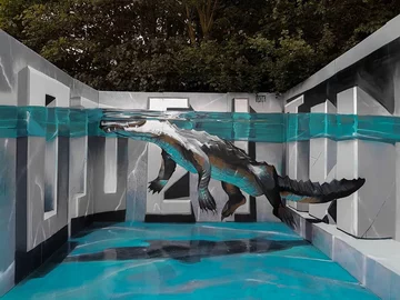 Graffiti 3D, które stworzył Odeith 