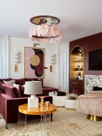 Salon w&nbsp;stylu glamour