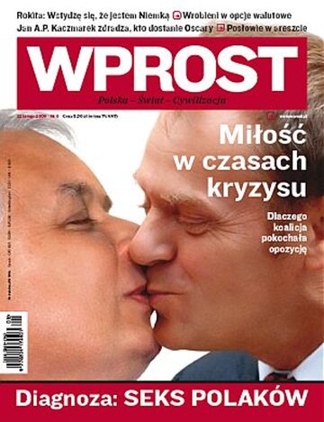 Okładka tygodnika Wprost nr 8/2009 (1363)