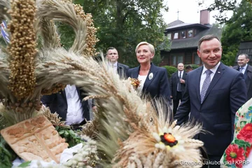 Prezydenckie dożynki w Spale p