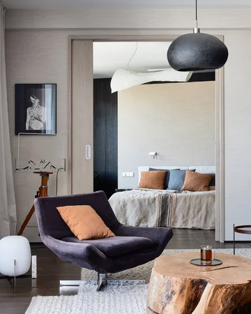 Apartament z tarasem na dachu, projekt Joanna Kulczyńska 