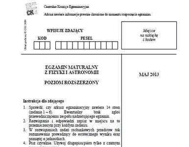 Miniatura: Matura 2013. Zobacz arkusze egzaminacyjne...