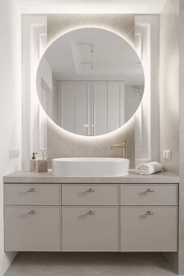 Eleganckie wnętrze zatopione w beżach, projekt: Architektownia 