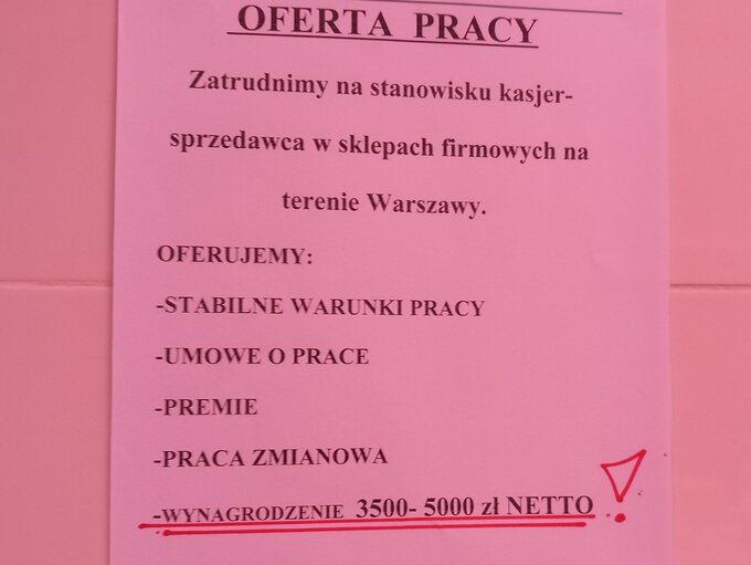 Ogłoszenie o pracy