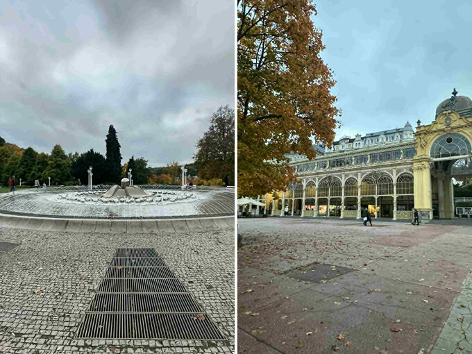 Śpiewająca Fontanna i  kolonada Maksyma Gorkiego