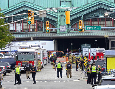 Miniatura: Wypadek na stacji w Hoboken. Pociąg jechał...