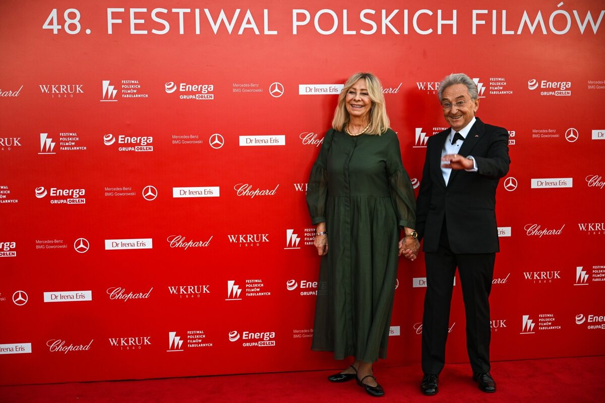 Scenograf Allan Starski z żoną Wiesławą Starską 