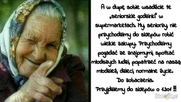 Godziny dla seniorów (Memy) 