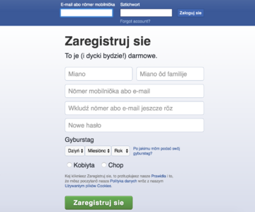 Gwara śląska na&nbsp;Facebooku