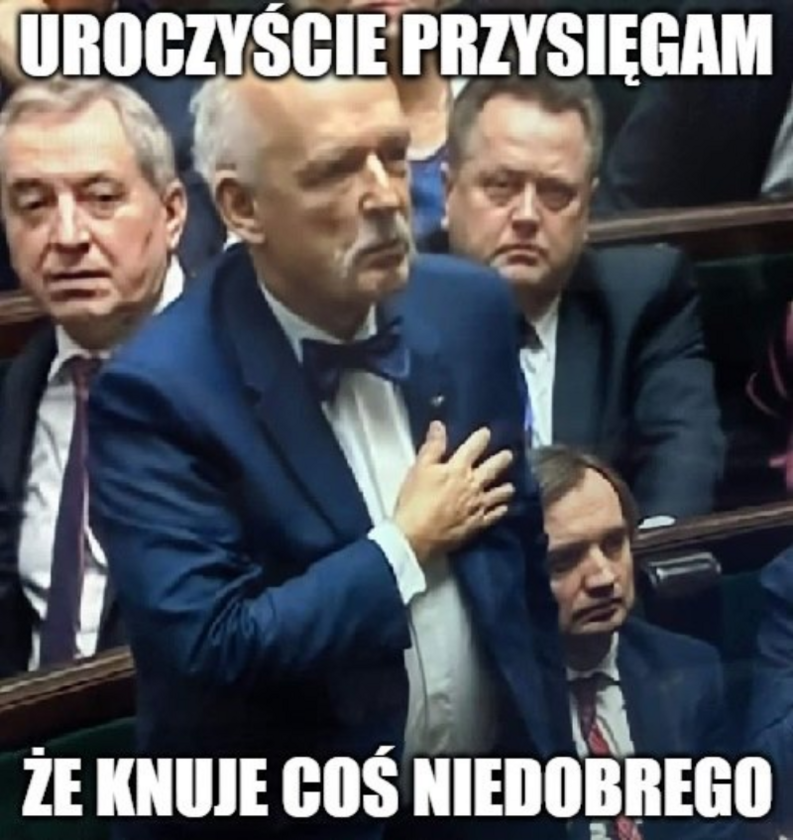 Mem z inauguracji posiedzenia Sejmu 