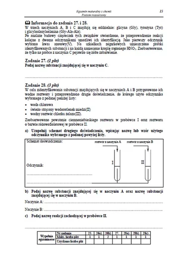 Matura 2013. Arkusz maturalny z chemii. Poziom rozszerzony (fot.CKE)