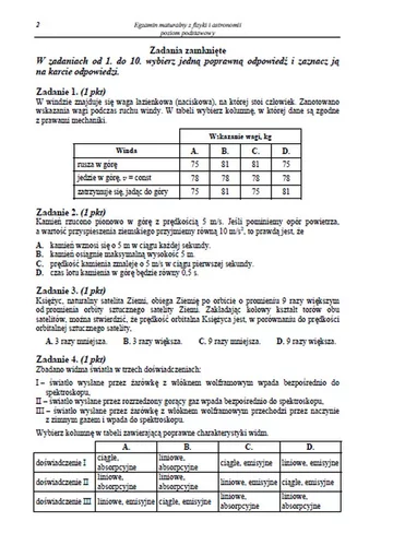 Matura 2013. Zobacz arkusze egzaminacyjne z fizyki - poziom podstawowy (fot.CKE)