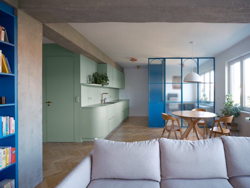 Mieszkanie w&nbsp;bloku z&nbsp;lat 50., projekt B&sup2; Architecture