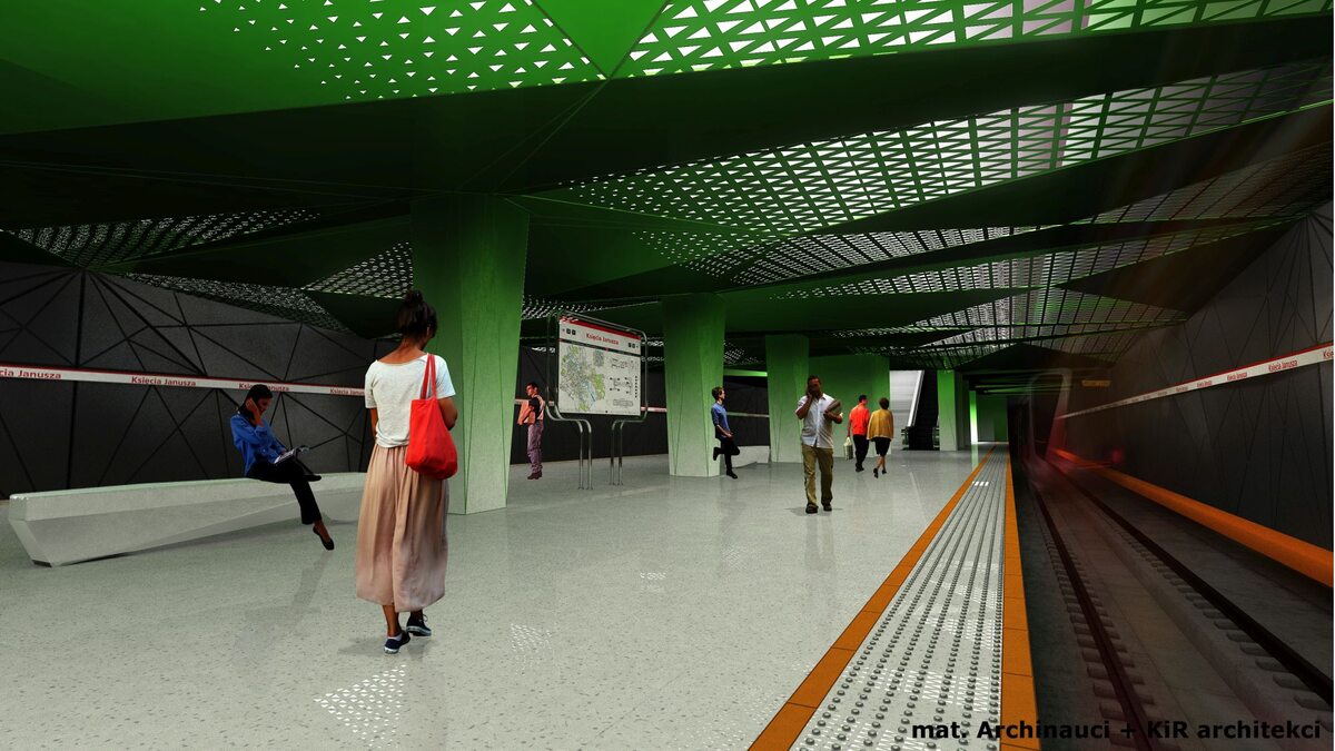 Wizualizacja kolejnej stacji stołecznego metra 
