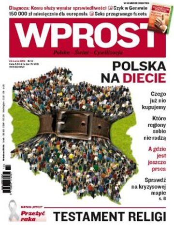 Okładka tygodnika Wprost nr 12/2009 (1367)