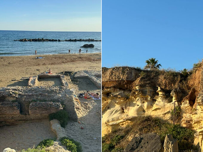 Ruins and caves