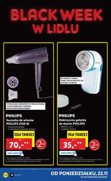 Gazetka Lidla na Black Friday i Black Week 2021 