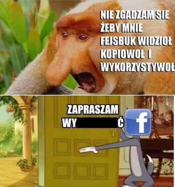 Mem zainspirowany nowym facebookowym łańcuszkiem 