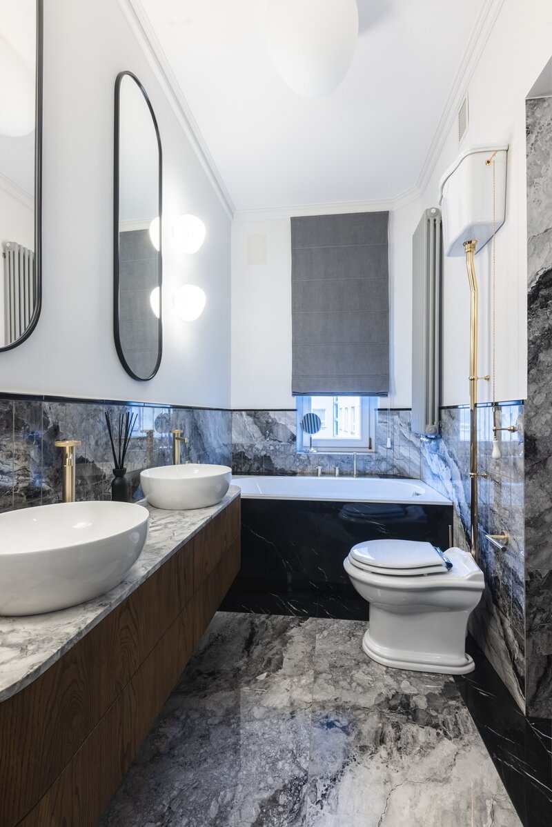 100-metrowy apartament w&nbsp;kamienicy w&nbsp;Gdyni, projekt: masz.design